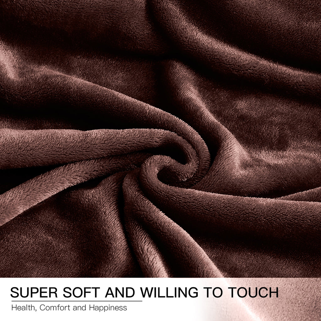 Throw Blanket, Fuzzy & Plush Warm Fleece Blanket, Throw Size Coffee Blankets for Couch Beds, Machine Washable Blankets for Women, 50" x 60" - Image 5