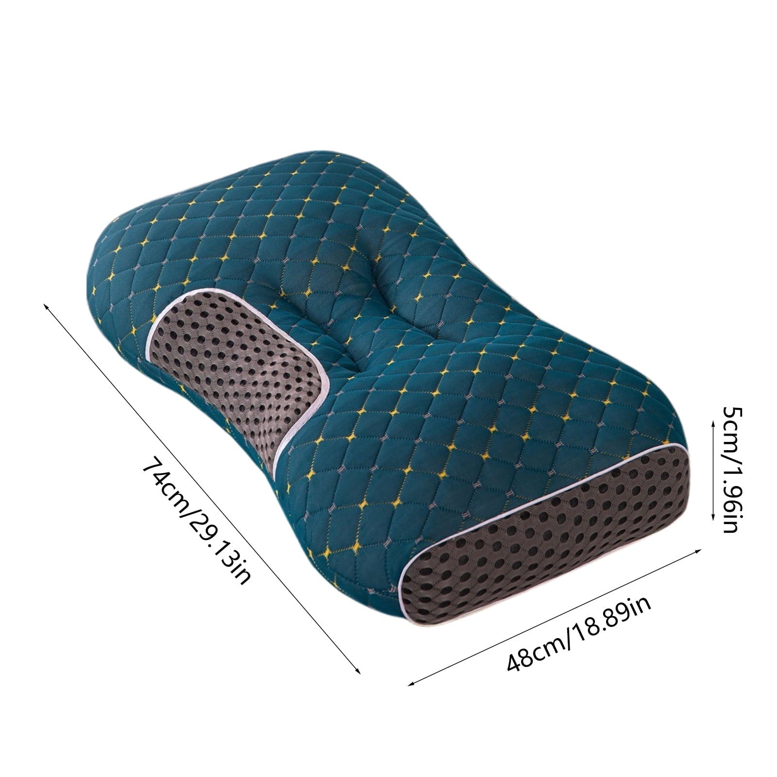 2-Pack Orthopedic Cervical Pillows For Deep Sleep Support - Non-Collapsing Memory Foam Pillow With Neck Pain Relief, ... - Image 3