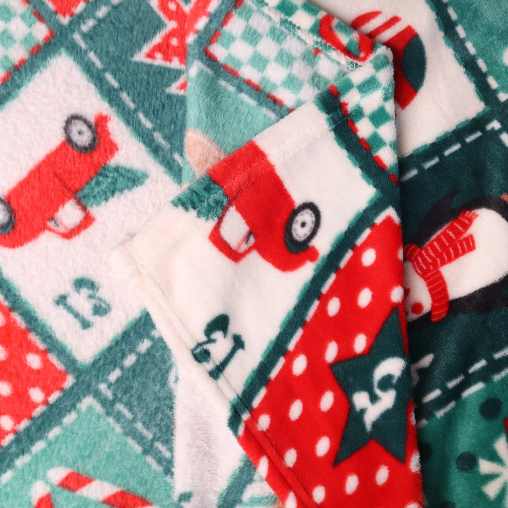 Cozy Blanket Printed Blanket Throw Christmas Blanket - 300 GSM Fleece Blanket Throw Size Blanket for Home Decoration,... - Image 2