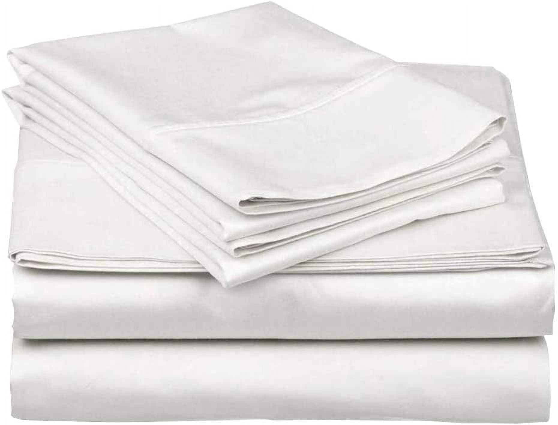 100% Cotton Hospital Bedsheets Set - 1 Flat Sheet, 1 Fitted Sheet (10" Inch) Deep Pocket, 1 Pillowcase, Best & Comfor... - Image 3