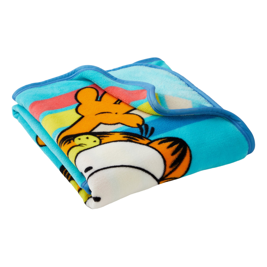 Kids Blue Print Fleece Throw Blanket, 46 x 60 - Image 6