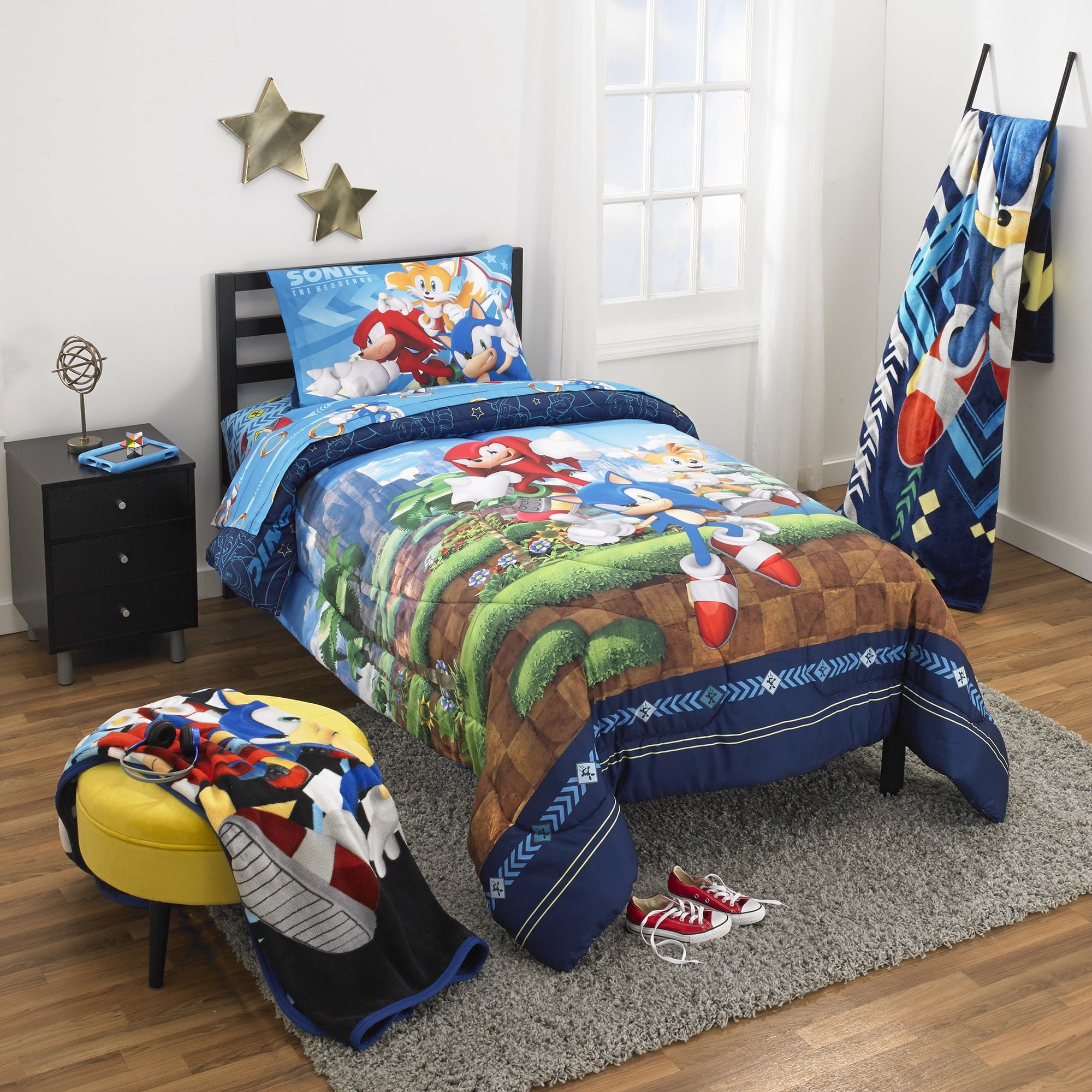 Kids Black Print Fleece Throw Blanket, 46 x 60 - Image 2
