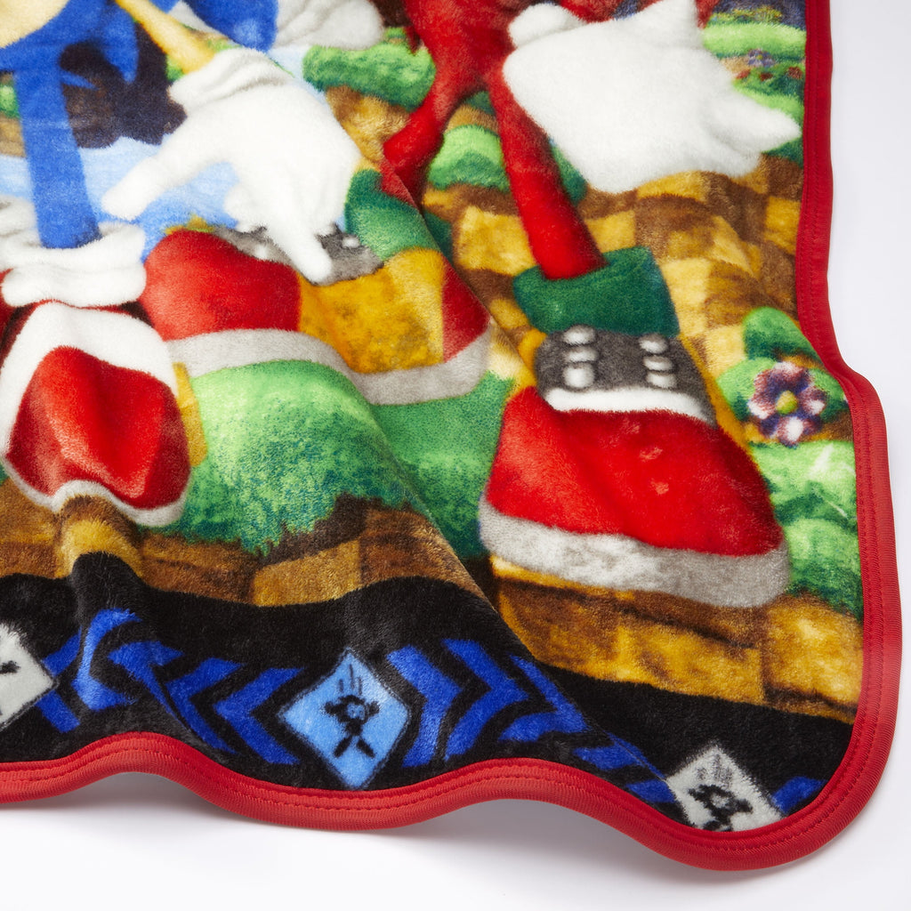 Sonic the Hedgehog Kids Silky Soft Plush Throw Blanket, 40" x 50" - Image 4