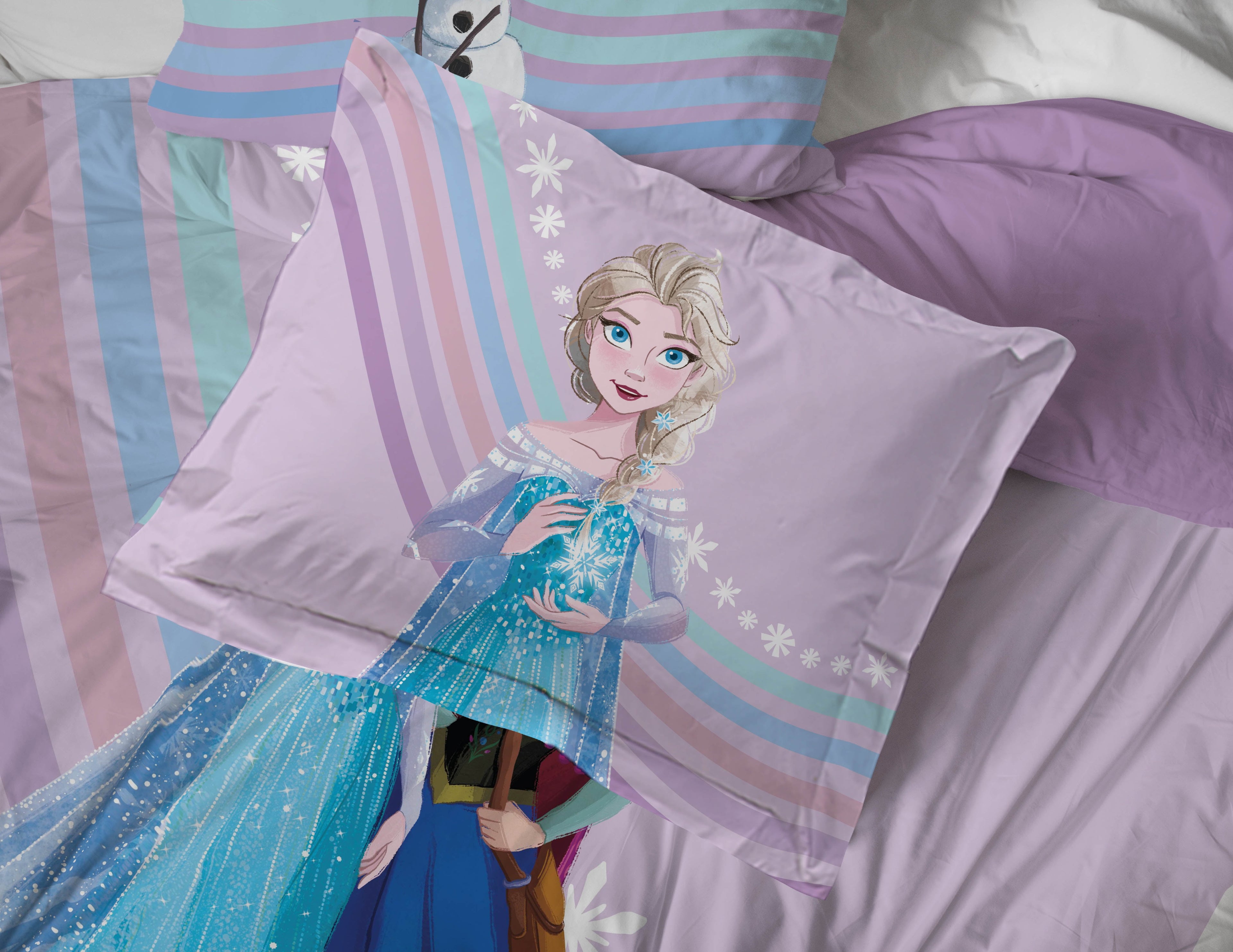 Frozen The Poet Inside 5 Piece Twin Size Kids Comforter Set wth Sham - Super Soft Disney Elsa Bed Set for Kids - Image 4