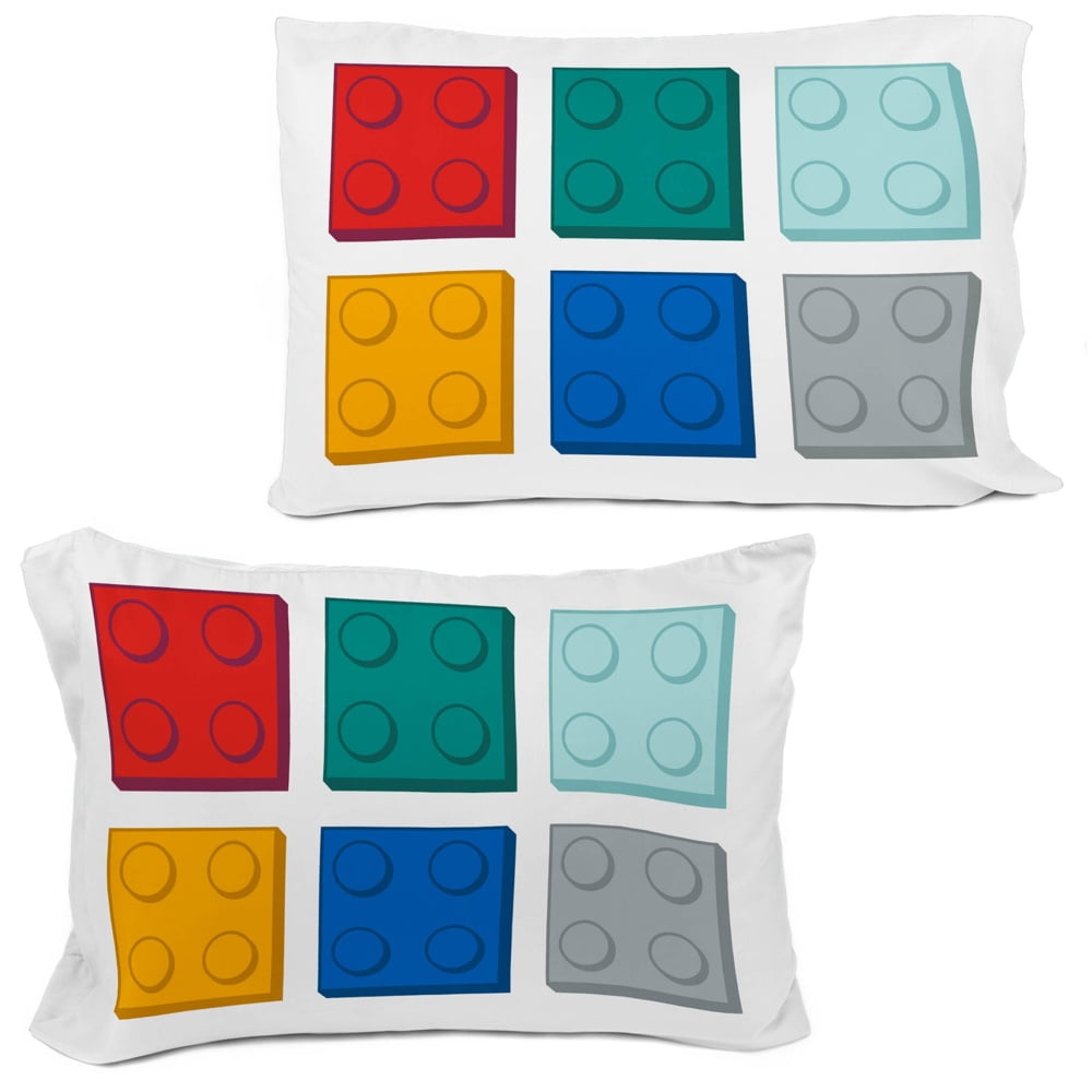 LEGO Kids 2 Piece Multicolor Reversible Comforter and Pillowcase Bedding Set, Twin/Full - Image 4