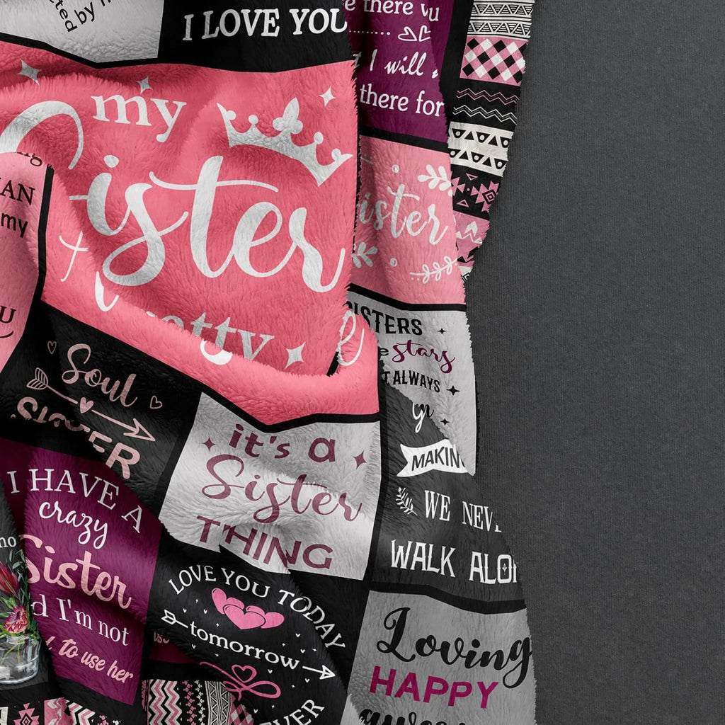 Sister Gifts , Sisters Birthday Gift Idea, Best Sister Ever Gift for Women, Birthday Gifts for Sisters, Sis Soft Thro... - Image 6