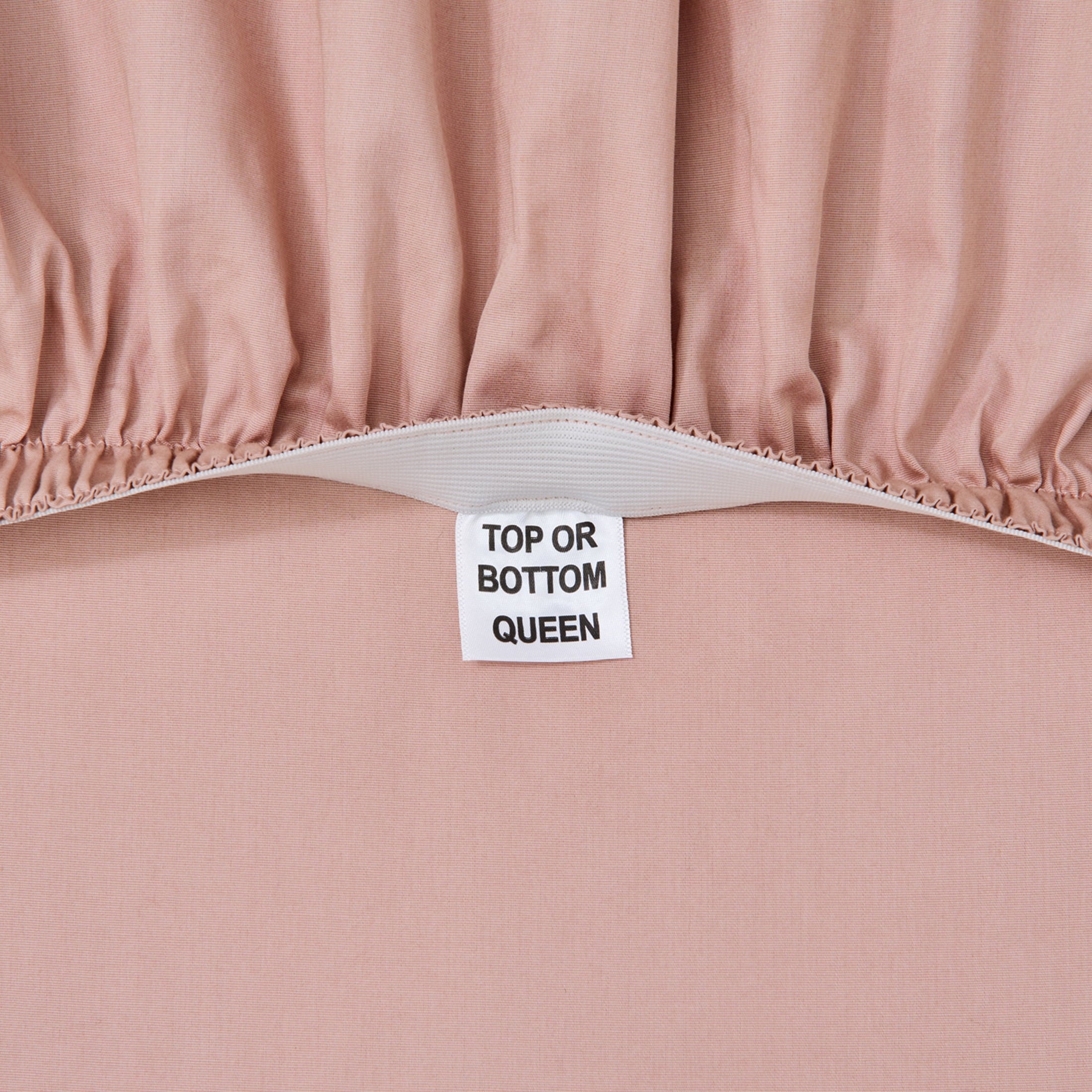 300 Thread Count Cotton Percale 3-Piece Antique Blush Bed Sheet Set, Twin - Image 3