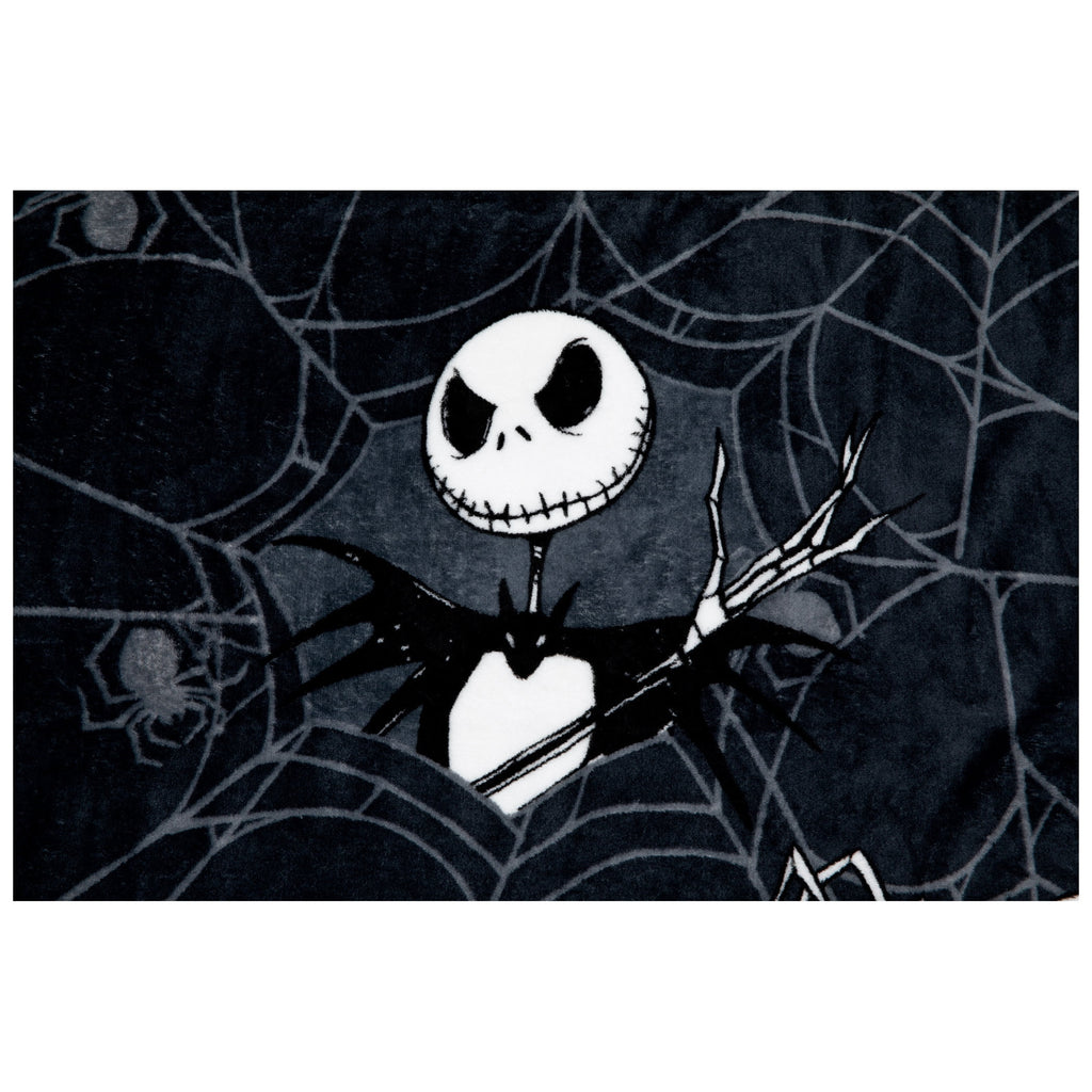 Nightmare Before Christmas Jack Skellington 62x90 Plush Throw Blanket, 100% Polyester - Image 2