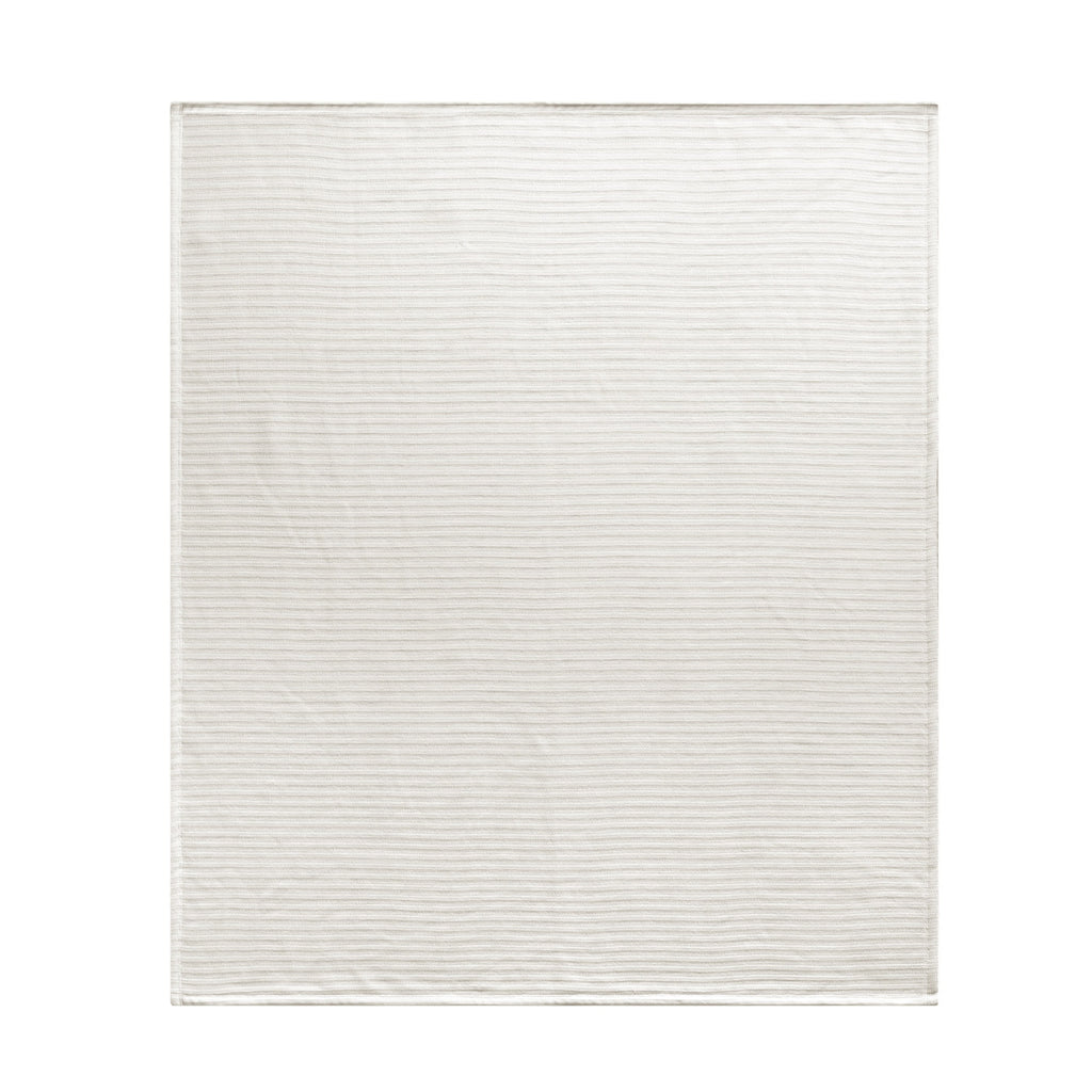 Cozy Chenille Reverse to Plush Soft Couch Throw, Vanilla Dream, Standard Size - Image 2
