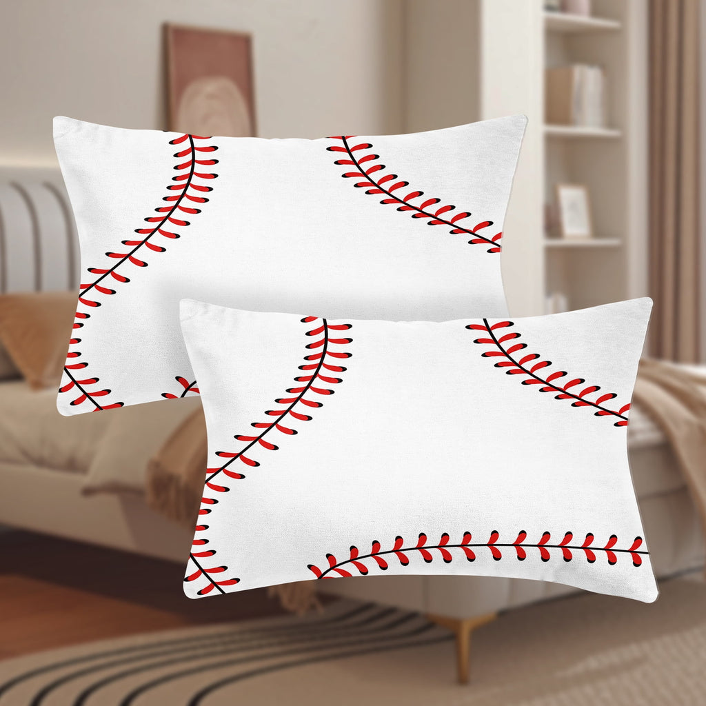 WASFDN Baseball Sheet Set Sports Theme Bedding Set for Kids 3D Baseball Pattern Bed Sheets Baseball Games Bed Sheet Set Room Decor,Full Size - Image 6