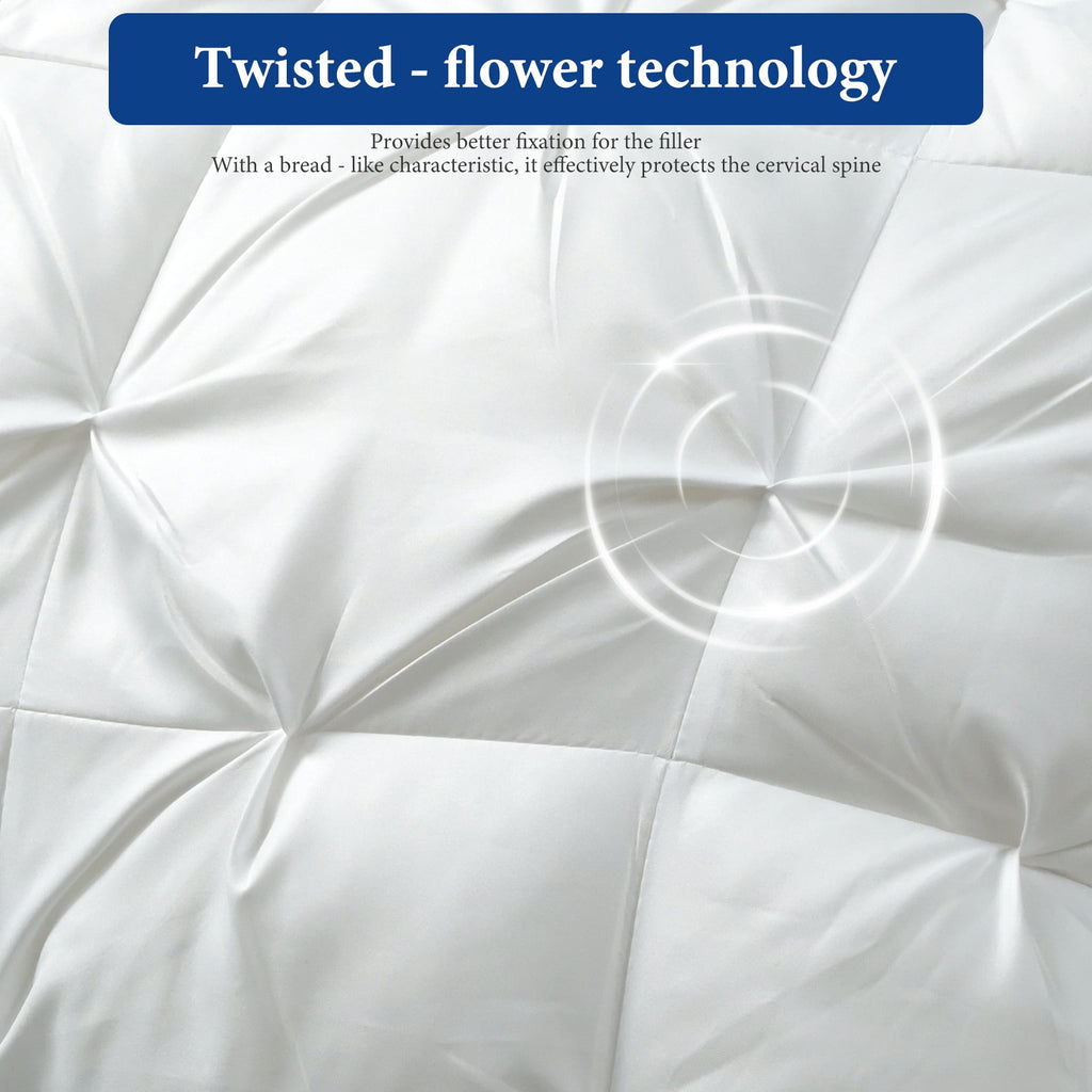 2-Pack Luxurious Hotel-Quality ,Resistant to Flattening, All-Season,White - Image 3