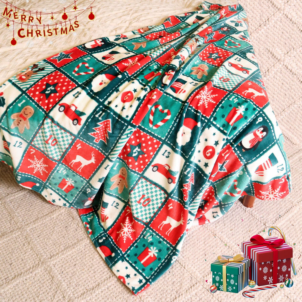 Cozy Blanket Printed Blanket Throw Christmas Blanket - 300 GSM Fleece Blanket Throw Size Blanket for Home Decoration,... - Image 3