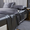 Luxury 5-Piece Satin Sheets Twin Silk Sheets Bed Sheet Set Ultra-Silky & Skin-Friendly Deep Pocket Bed Flat Fitted Sheet