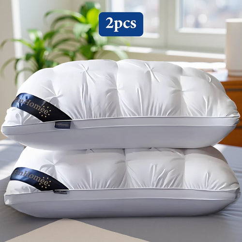 2-Pack Luxurious Hotel-Quality ,Resistant to Flattening, All-Season,White