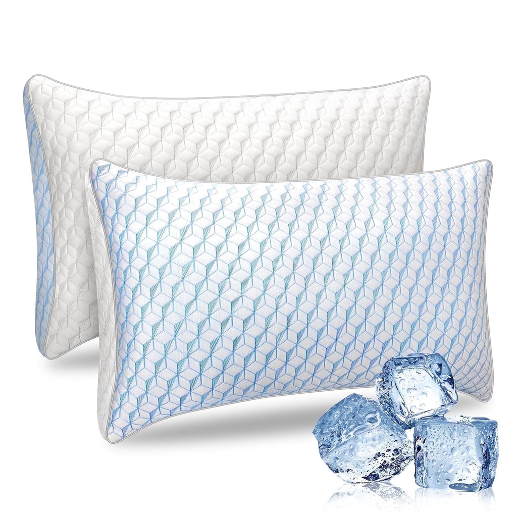 Bed Pillows, Pillows for Bed Queen Size 2 Pack, Premium Down Alternative Luxury Hotel Pillows Set of 2, Cooling Pillo...