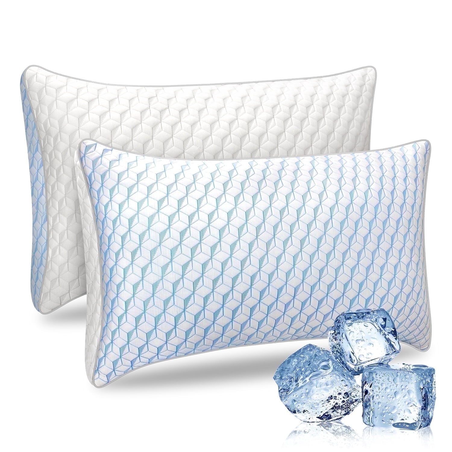 Bed Pillows, Pillows for Bed Queen Size 2 Pack, Premium Down Alternative Luxury Hotel Pillows Set of 2, Cooling Pillo...