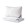 Goose Down Feather Pillows Queen Size Set of 2, Luxury Soft Hotel Quality pillows for Sleeping, Organic Cotton Cover ...