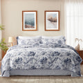 Queen Comforter Sets,7-Pieces Reversible Bedding Sets,Bed in a Bag with Comforter,Flat Sheet and Fitted Sheet,Pillowc...