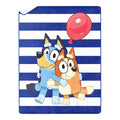 Bluey Happy Hugs Kids Silk Touch Throw Blanket with Sherpa Reverse, 46 x 60 inches Blue – Soft Plush Fleece Throw Blanket