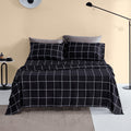 Full Bed Sheet Set, 4 Pieces Breathable & Super Soft, Easy Care Printed Microfiber with Deep Pocket & Envelope Closur...