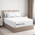 CGK Linens 6-Piece Extra Deep Pocket Sheet Set With Extra Matching Pillowcases - King Size Bed Sheets Fits 18"-24" Ma...
