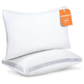 Bed Pillows King Size Set of 2, Luxury Hotel Quality,Fluffy and Supportive Gusseted Bed Pillows for Side, Back, or St...