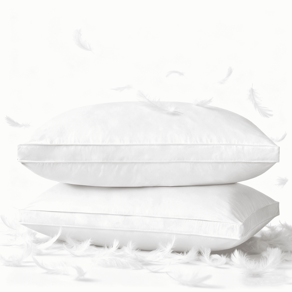 Goose Feather & Down Pillow King Size 20"x36" – Hotel Quality Bed Pillow for Sleeping, 100% Organic Cotton Cover, Hyp...