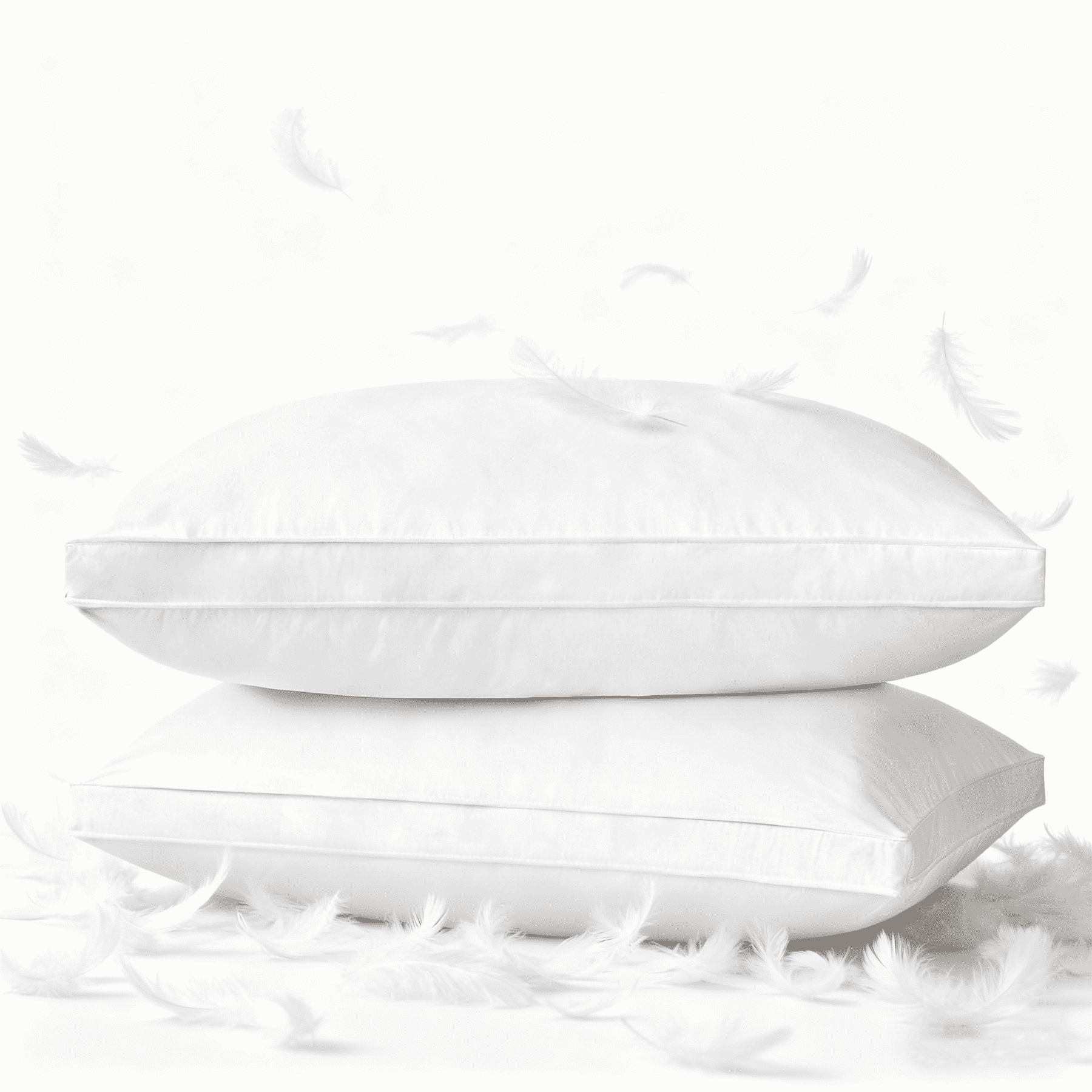 Goose Feather & Down Pillow King Size 20"x36" – Hotel Quality Bed Pillow for Sleeping, 100% Organic Cotton Cover, Hyp...