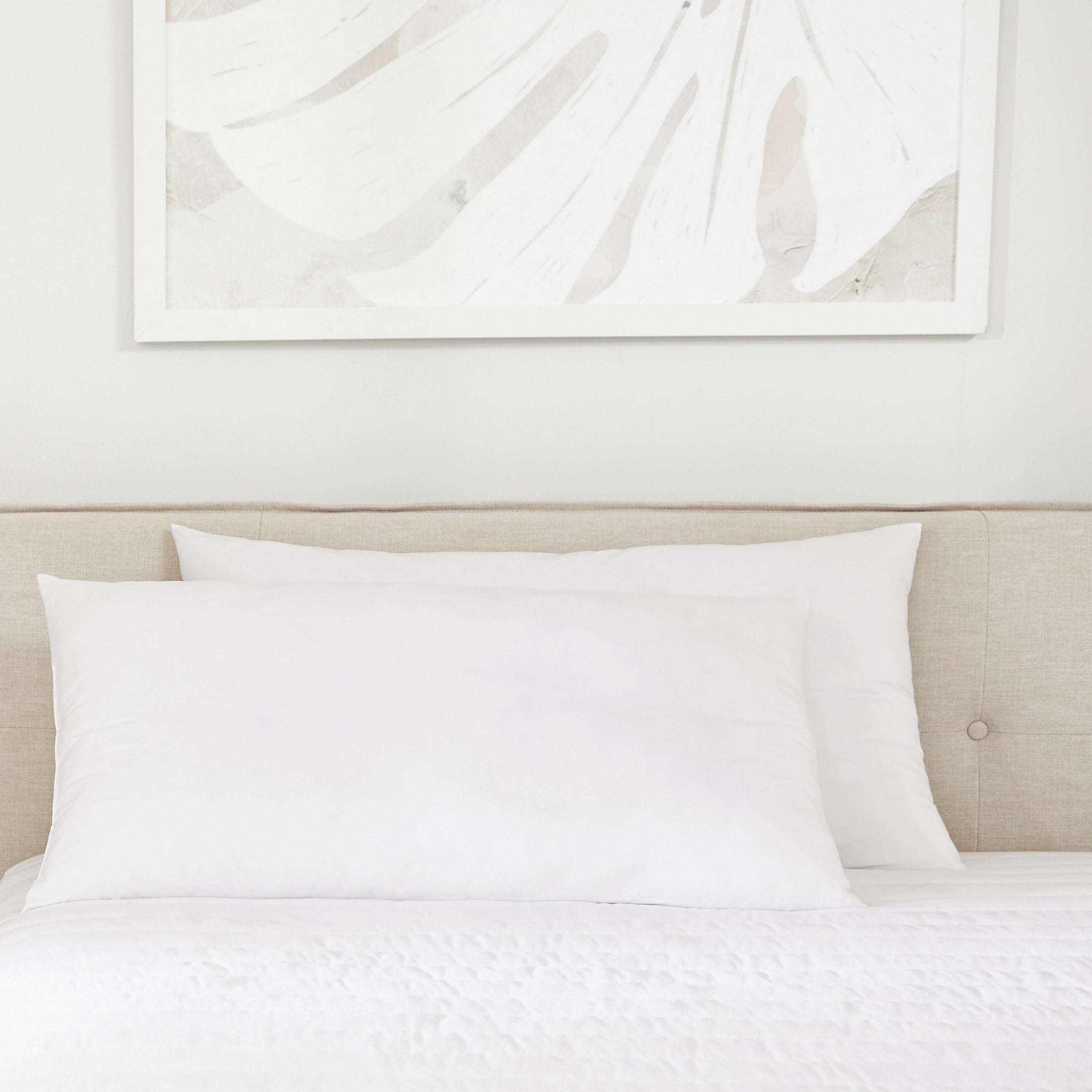 Plush Bed Pillows 2-Pack For All Sleep Styles - Back, Side and Stomach Sleepers - in King Size by Comfort Canopy