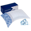 SORMAG Cooling Shredded Memory Foam Bed Pillows Adjustable Firm Support Pillow for Side and Back Sleepers Curved Pillows Set of 1 Queen Size