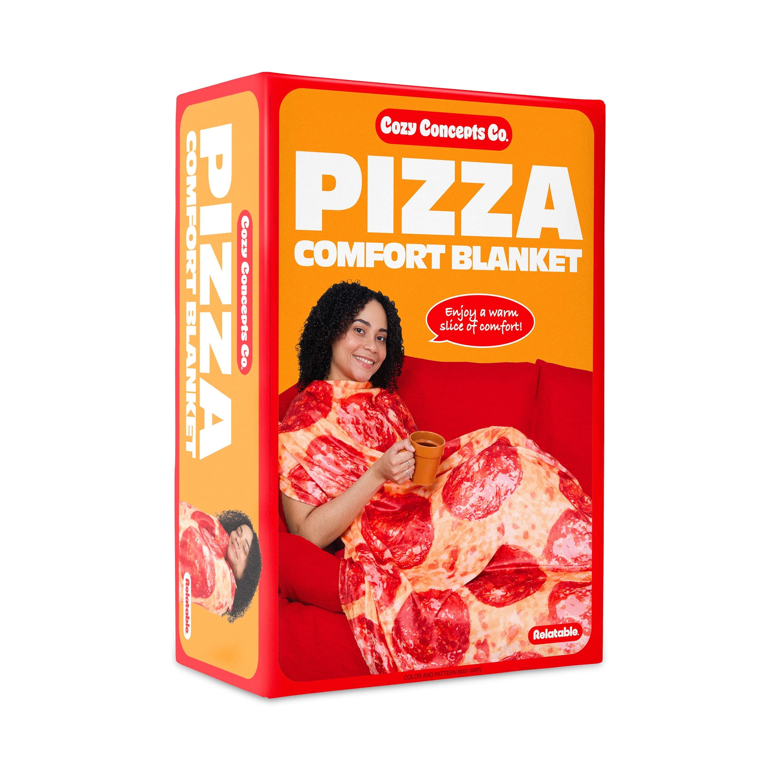 Cozy Concepts Co. Pizza Throw Blanket Large 65 Cozy Fleece Blanket