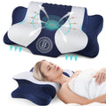 Cervical Neck Pillow for Pain Relief Sleeping, Memory Foam Pillow Neck Pillow Bed Pillow with Pillowcase for Side Bac...
