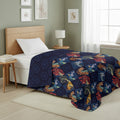 Dragons And Dice Quilted Throw Blanket 60x80 inches, Kids Character Bedding