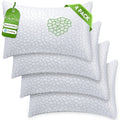 Queen Size Bed Pillows 4-Pack,3.3lb Shredded Memory Foam Filled,Hyper Soft & 3D Breathable Cooling Desigh Cover Fitti...