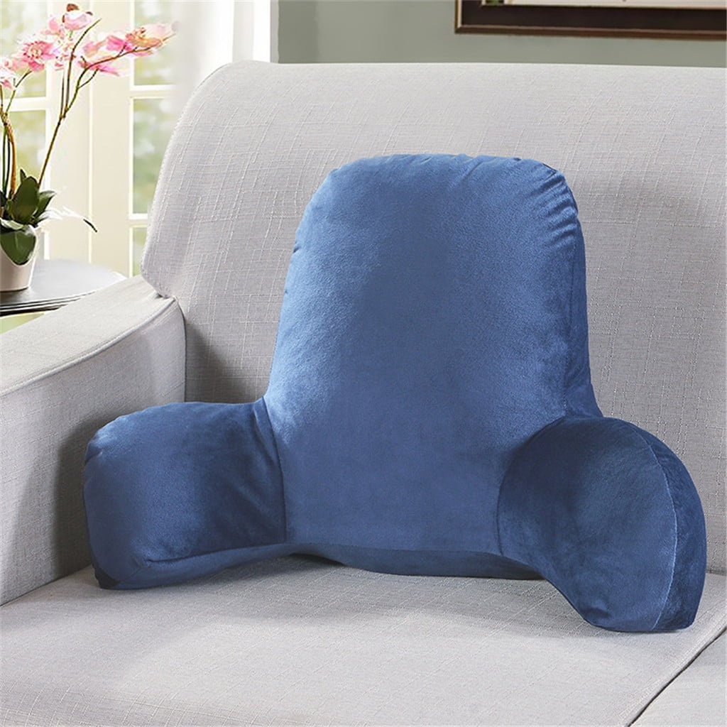 Fankiway Backrest Pillow with Arms, Back Rest for Bed Sitting, Plush Big Backrest Lumbar Support Chair Cushion, Foam ...