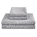 Floral King Sheets, Soft Breathable Microfiber Printed Bed Sheet Set, Deep Pocket Non-Slip Fitted Sheet Included