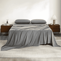 Full Size Bed Sheets,Z-hom 4 Piece  Sheets 14” Deep Pocket Sheet & Pillowcase Sets Soft Microfiber Luxury Bedding Fitted Sheet Water Washed,