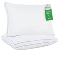 2 Pack Pillows for Bed, Standard Size Pillows Insert for Side and Back Sleepers, Soft Down Alternative Microfiber Fil...