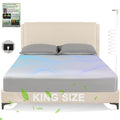 Grounding Sheets King Size,Earth Grounded Fitted Bed Sheet 10% Pure Silver Fiber + 90% Organic Cotton, Bed Grounding ...