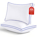 JOODOU Pillows Queen Size Set of 2 Bed Pillows 2 Pack Down Alternative Hotel Pillows for Side Sleepers and Back Sleepers Gusseted Cooling Pi