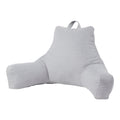 Jumbo Cement Gray Polyester Bed Rest Pillow