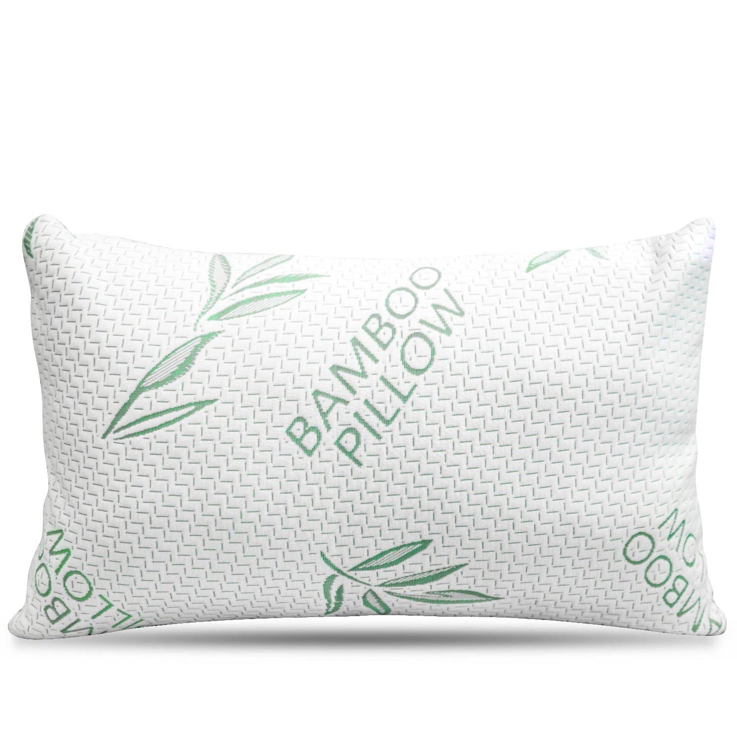 King Size Bamboo Pillow, Memory Foam Bed Pillows with Washable Pillowcases, King