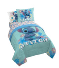 Lilo and Stitch Sweet Stitch 5 Piece Twin Size Kids Comforter Set with Sham - Super Soft Bed Set for Kids