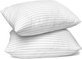 Lux Decor Collection King Bed Pillows Set of 2- Comfortable Breathable Bed Pillows for Sleeping (White, 20x36)