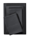 Microfiber Bed Sheet Set, Queen, Rich Black, 4 Piece
