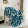 Mainstays Cozy Fleece Throw Blanket Delightful Floral 50" x 60", All Ages