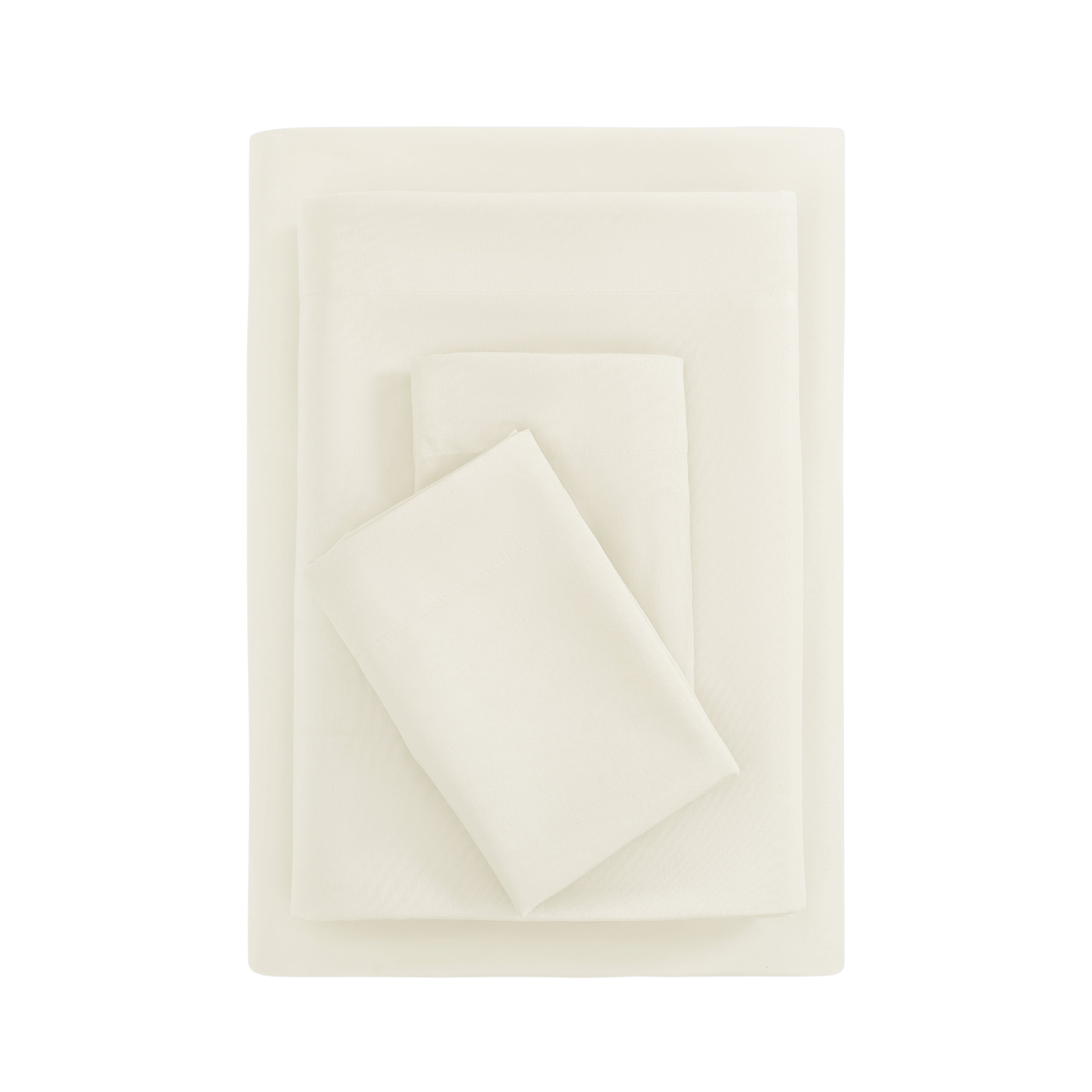 Basic Value Microfiber Bed Sheet Set, Vanilla Dream, Full, 4 Piece