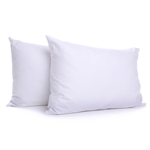 2-Pack Down Alternative White Bed Pillows, Standard