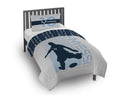 Kids 2 Piece Grey Reversible Comforter and Pillowcase Set, Twin/Full