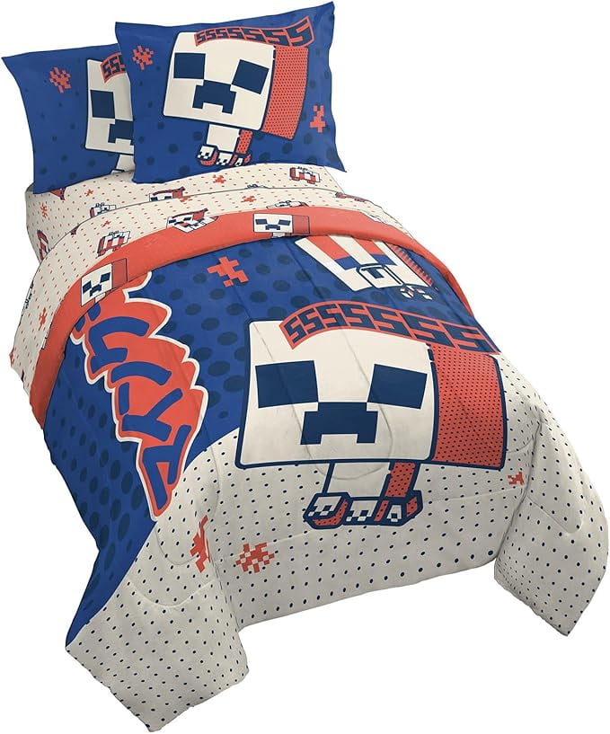 Oishi Market 7 Piece Full Size Comforter Set with Shams - Kids & Teens Gaming Bedding